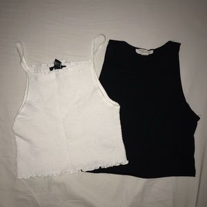 Black AND white Halter Tops!